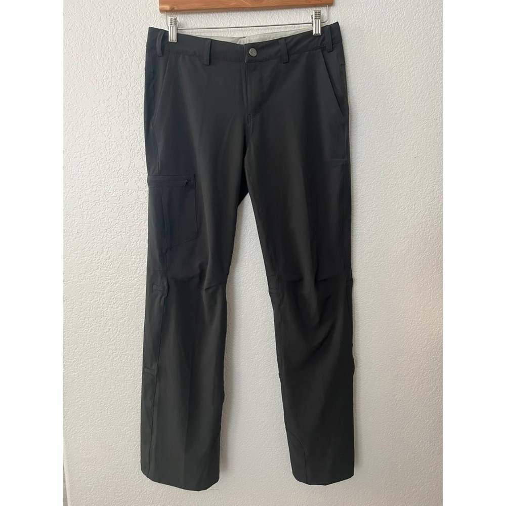 REI Co-op Savanna‎ Trails Black Hiking Pants Womens 8 Stretch Straight Leg Cargo